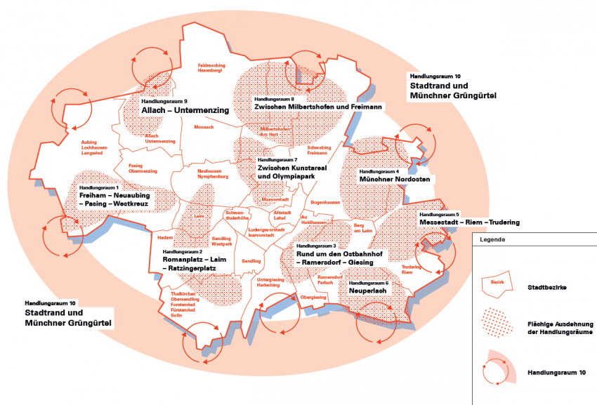 handlungsraeume_muenchen.png Kartenausschnitt der Stadt München mit Grüngürtel