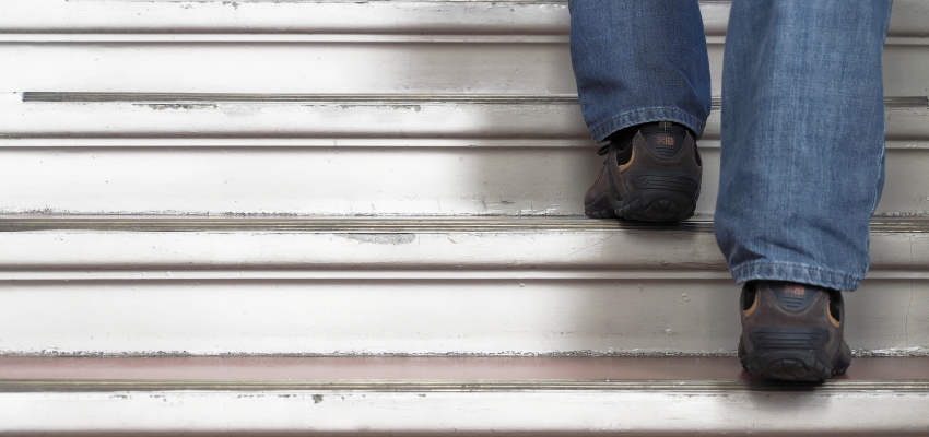 Foto einer Treppe